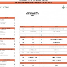 Resultados Copa de Bronce al 28 de Julio de 2013